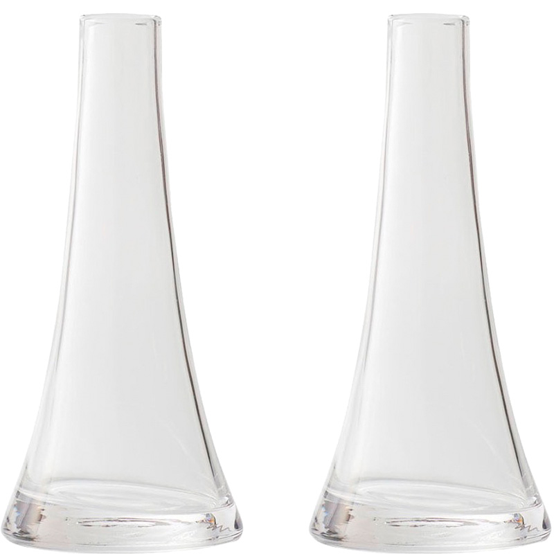 花瓶 フラワーベース Fuji glass フジ グラス clear 2個入り 777-821-000 [p24] （代引き不可）