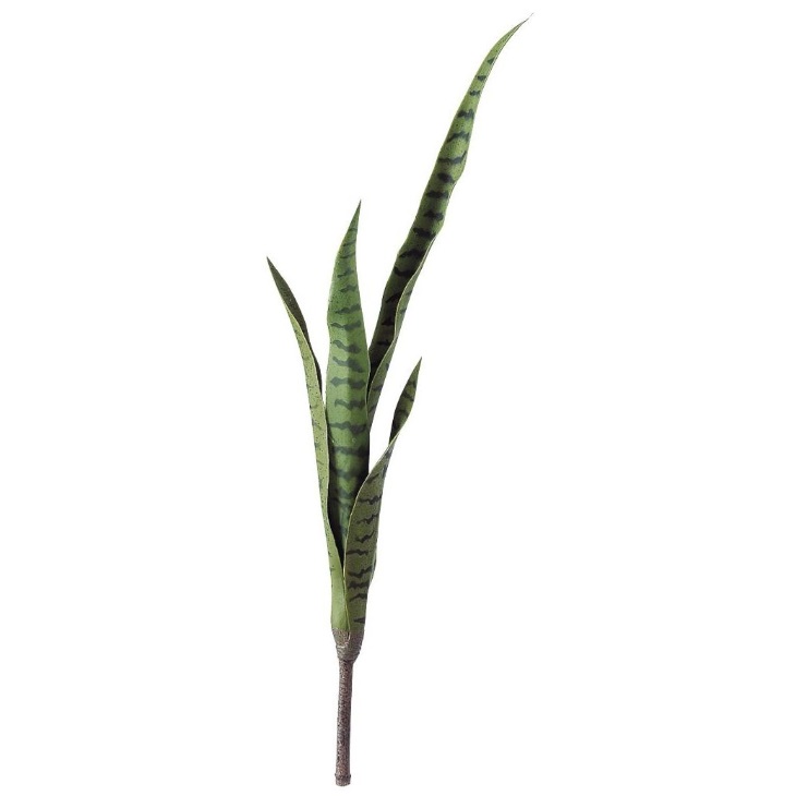 人工観葉植物 サンスベリア グリーン ブッシュ 長さ80cm （P138-91693) （代引き不可） インテリアグリーン フェイクグリーン