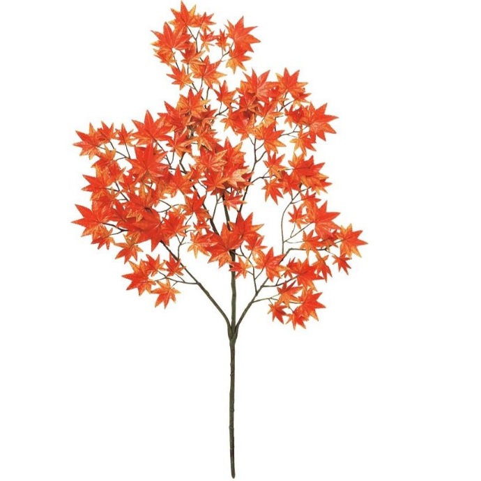 人工観葉植物 ヤマモミジ スプレー RED 長さ66cm （P147-99028) （代引き不可） インテリアグリーン フェイクグリーン